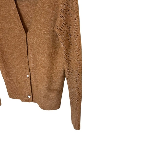 Molly Bracken V-Neck Cardigan with Heart Buttons- Size Small- Valentines Sweater - Picture 6 of 10